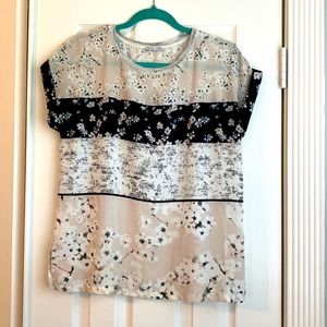 Zara Floral Cherry Blossom Shirt